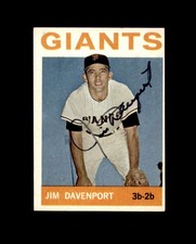 Jim Davenport Signed Authentic 1964 Topps San Francisco Giants Autographed