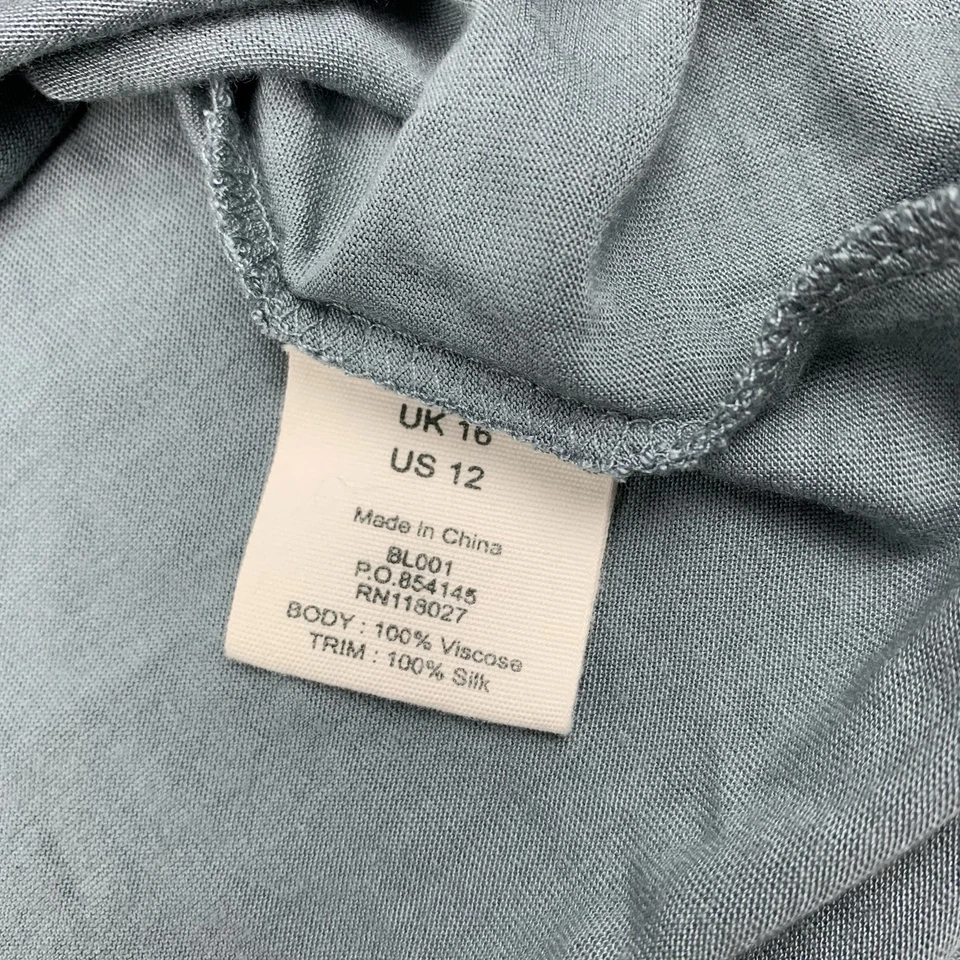 Camiseta sin mangas Boden para mujer talla grande viscosa con seda sin mangas cuello redondo básica Foto 4 de 4