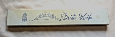 Vintage 1962 Bride's Knife Wedding Kirk's MOP Forged Steel Sheffield Eng. in Box