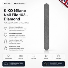Nail File 103 - Diamond Professional Metal File for Natural
