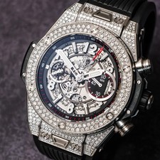 Hublot Big Bang Unico Titanium Pave 45 mm Complete Diamonds 411.NX.1170.RX.1704 8