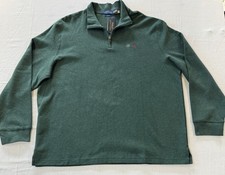 Polo Ralph Lauren Estate Rib Sweater Mens 2XL Green 1/4 Zip Cotton NWT 125