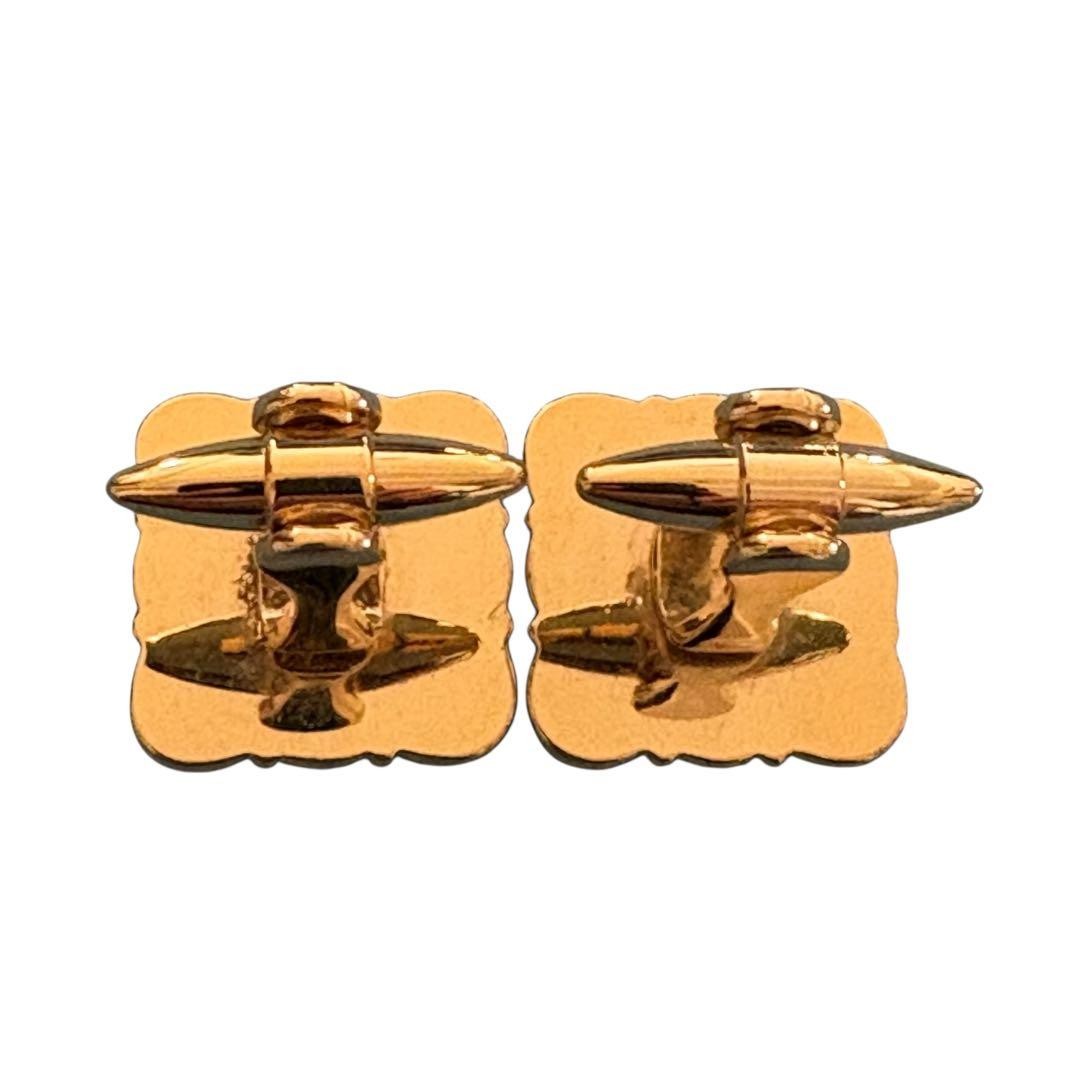 Stratton Square Cufflinks Button Golden/Blue Men'… - image 8