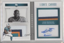 2016 Panini Playbook Rookie Jersey Platinum 4/49 Leonte Carroo #117 Auto 2r5