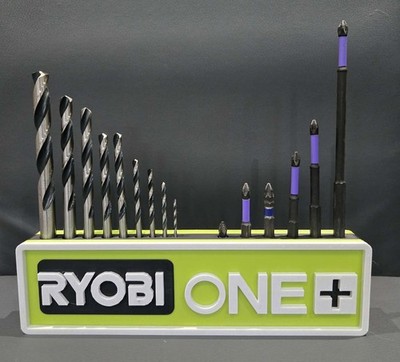 RYOBI Bohrer, Schrauber Bithalter - Wand- oder Werkbankmontage Organizer