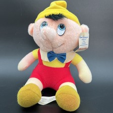 Walt Disney's Animated Film Classic Pinocchio Plush Doll Toy 7" W/TAG Vintage