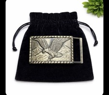 Vintage Style Eagle Belt Buckle Western Flying Eagle Antique Brass Tone