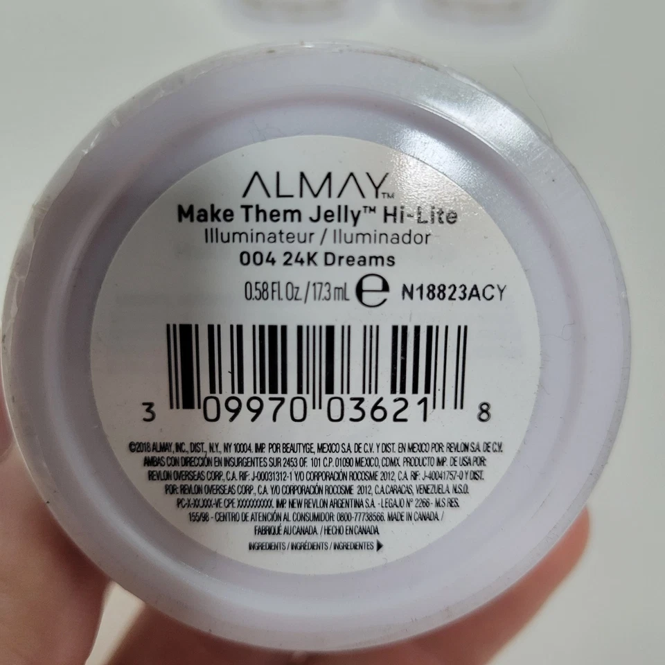 5x Almay Make Them Jelly Hi-Lite #004 24K Dreams 0.58 fl oz - Image 3 of 3