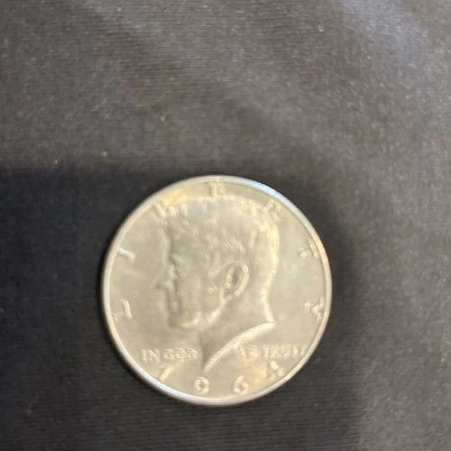 1964-D Kennedy Half Dollar, 90% Silver Coin, Collectible
