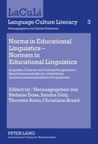 Norms In Educational Linguistics - Normen In Educational Linguistics Stefanie Do-image