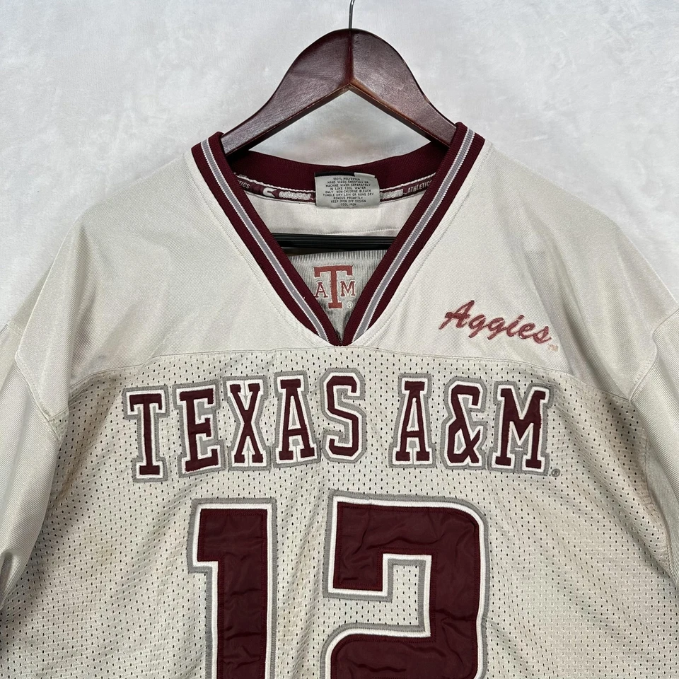 Camiseta De Colección Texas A&M Aggies Para Hombres Grande NCAA Fútbol 12º Hombre Aparejo Sarga Foto 2 de 4