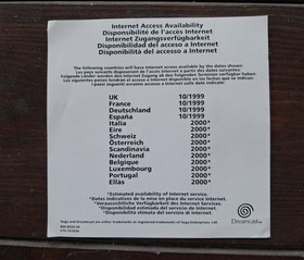 Original Sega Dreamcast English-French Instruction PAL Eur Booklet. Vintage 1999