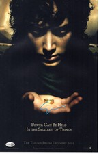 Elijah Wood signed 11x17 Poster Frodo Baggins The Lord of the Rings JSA