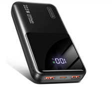 Portable Charger 20000mAh 22.5W Power Bank PD20W Fast Charging USB C With LCD