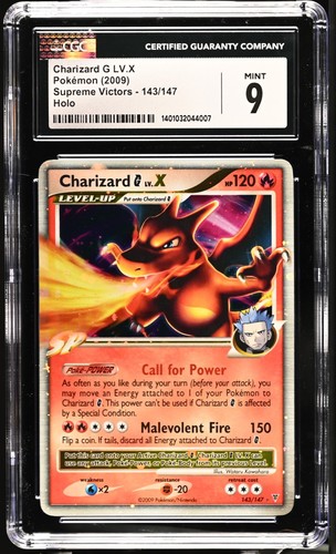 Charizard G LV.X graded CGC 9 for sale on eBay