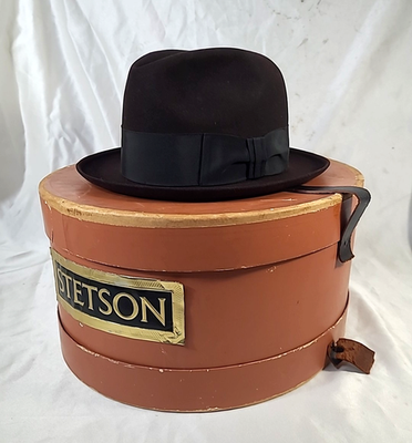 Vtg 40's 50's Stetson 5th Ave. Fedora Sovereign Mode Edge sz. 7