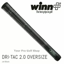 Winn DRI-TAC 2.0 OVERSIZED Jet Black Golf Grip - 72DT-JBK - free shipping