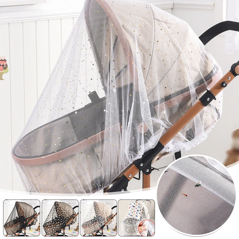Baby Stroller Mosquito Net All Covering Buggy Printed Stroller Mosquito Net - Image 3 of 4