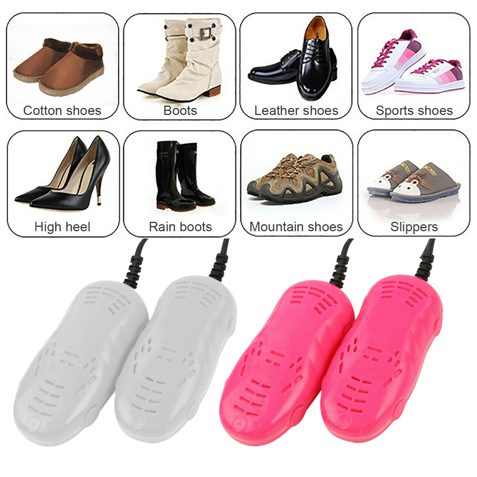 Shoe Boot Dryer Heater Odor Deodorant Dehumidify Device Drying For Wet