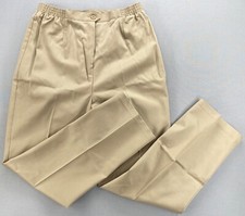 Women  s Pants That Fit Sz 18 Sears Beige Slacks Flexible Waistband Discontinued