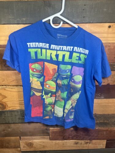 Teenage Mutant Ninja Turtles Blue colored T Shirt Size Boys M TMNT Tags - Picture 1 of 8