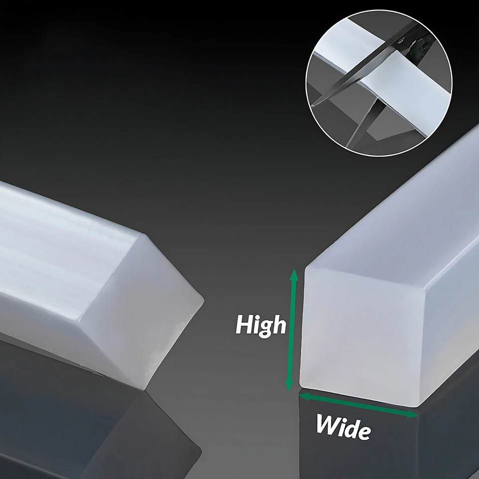 Guarnizione in gomma siliconica solide listelli quadrati asta quadrata 4~50 mm - Immagine 2 di 4