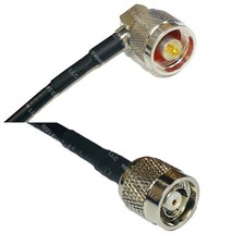 RFC240UF N MALE ANGLE to RP-TNC MALE RF Cable FAST-SHIP LOT