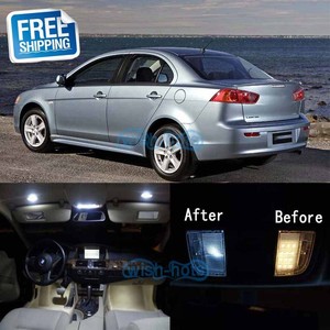 Details About White Led Lights Interior Package Kit For 2008 2015 Mitsubishi Lancer