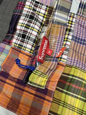 Supreme Madras Reversible Windstopper Puffer Jacket Multicolor
