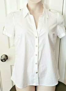 michael kors short sleeve button down