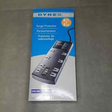 Dynex 8 Outlet 2 USB 900J Surge Protector with 4 Ft. Cord DX-AVSP8