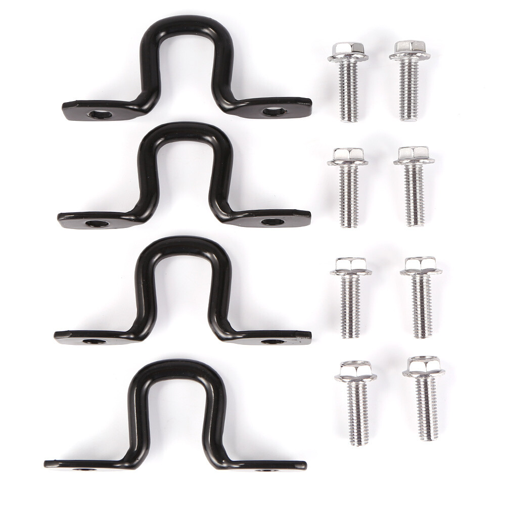 4pcs Pickup Truck Bed Steel Tie Down Anchors with 8 Bolts Universal (Black) eBay