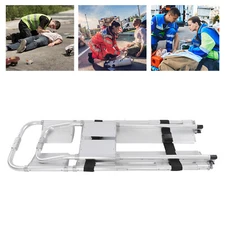 Rescue Stretcher Foldable Stretcher w/Belt 159kg/350.54lbs Load-bearing Capacity