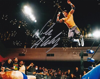 Nick Aldis Signed 8x10 Photo NWA ROH TNA Impact Wrestling Picture Autograph 2