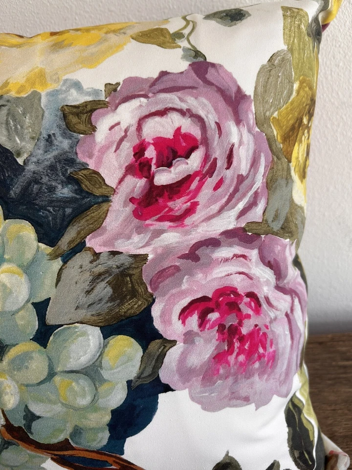Designers Guild Orangerie Fabric Cushion Cover Roses Grapes Flowers Garden - Imagem 2 de 4