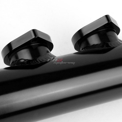 ADJUSTABLE TURBO BLOW OFF VALVE+DUAL TYPE RS 2.5" FLANGE PIPE ADAPTER PSI BLACK - Picture 5 of 7