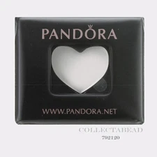 Authentic Pandora Silver Medium Love Heart Plate Petite 792120