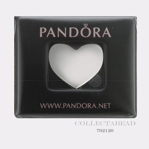 Authentic Pandora Silver Medium Love Heart Plate Petite 792120