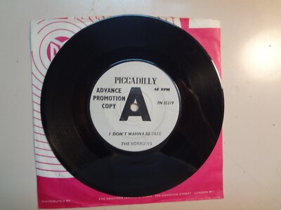 SORROWS: I Don t Wanna Be Free-Come With Me-U.K. 7'' 65 Piccadilly 7N 35219 Promo