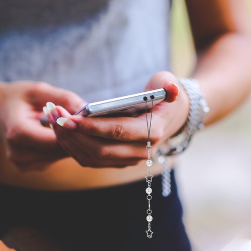 Catena Di Telefoni Cellulari Stella Cinturino Per Cordini Telefonici - Zdjęcie 7 z 12