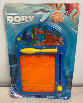 Finding Dory Neon Sketch Board Draw & Erase Drawing Disney Pixar Nemo NOS