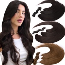 200 Strähnen Keratin Bonding Extensions 100% Remy Echthaar Haarverlängerung 100G