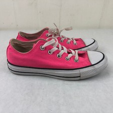 Converse All Star Low Top Shoes Womens Size 6 Mens 4 Bright Pink Retro Sneaker