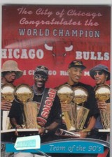 1997-98 Chicago Bulls Stadium Club TEAM OF THE 90s #5 - Jordan Pippen Rodman