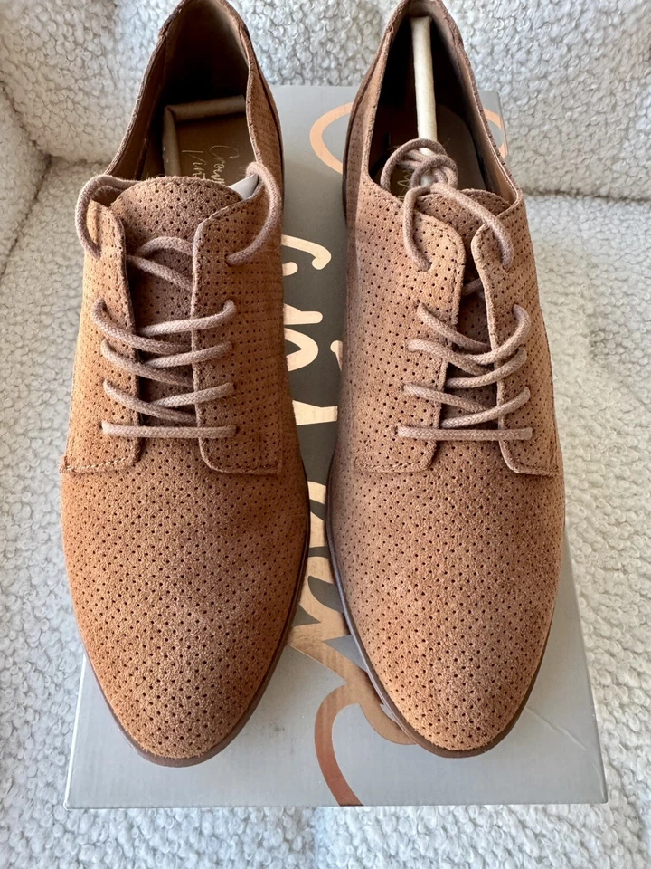 Mocasines Crown Vintage Praliné Marrón Con Cordones Talla 7.5 NUEVO Foto 2 de 4