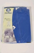 Vintage Gerber Toddler BLUE Blanket Sleeper Footie Pajamas 1T 21-24lbs