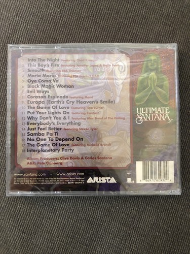 SEALED! Ultimate Santana - Greatest Hits CD Hype Sticker 2007 Carlos Santana NEW - Picture 2 of 3