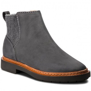 clarks grey boots