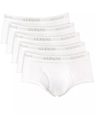 Alfani Men's 5Pk. Briefs, Created for Macy's White