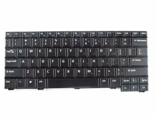LOT2 Dell Latitude 2100 2110 2120 US English Laptop Keyboard Black NW3XM U041P - Picture 2 of 3